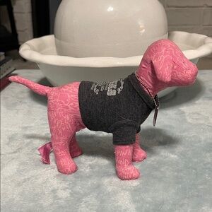 PINK Victoria's Secret Pink Dog Mannequin with Gray Shirt